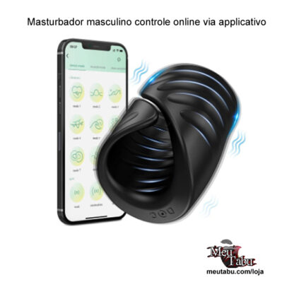 Masturbador masculino controle online via applicativo meutabu