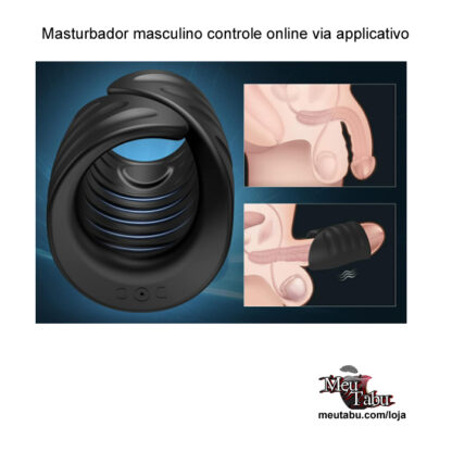 Masturbador masculino controle online via applicativo meutabu