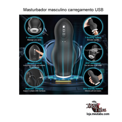 Masturbador masculino carregamento USB meutabu