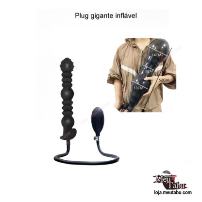 Plug gigante inflável meutabu