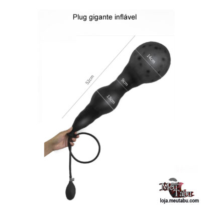 Plug gigante inflável meutabu