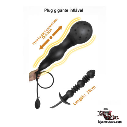 Plug gigante inflável meutabu