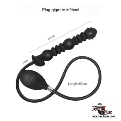 Plug gigante inflável meutabu