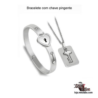 Bracelete com chave pingente meutabu.com