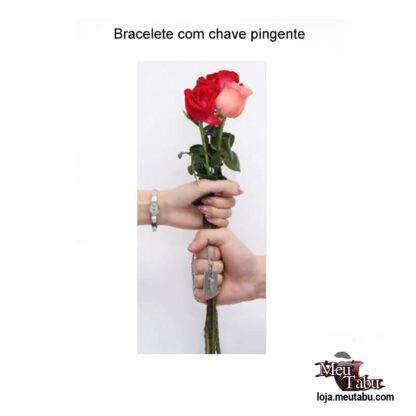 Bracelete com chave pingente meutabu.com