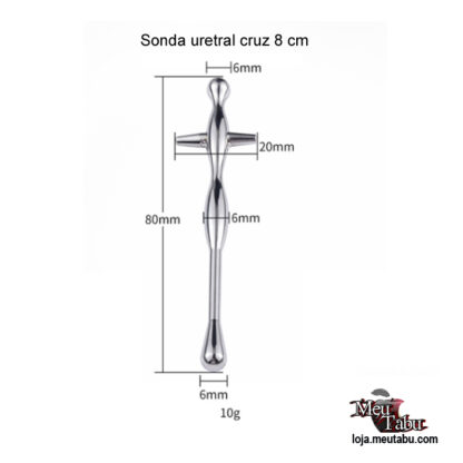 Sonda uretral cruz 8 cm meutabu.com