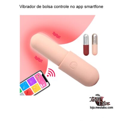 Vibrador de bolsa controle no app smartfone meutabu.com