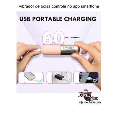 Vibrador de bolsa controle no app smartfone meutabu.com