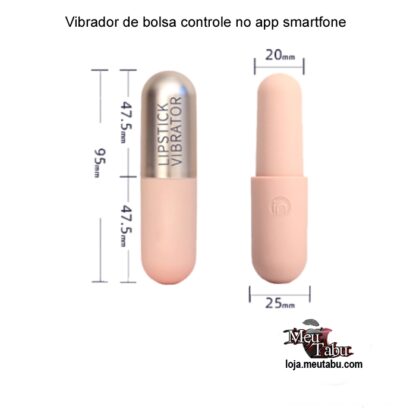 Vibrador de bolsa controle no app smartfone meutabu.com