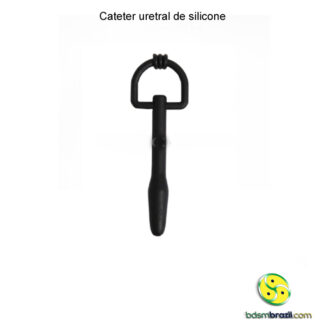 Cateter uretral de silicone com furo