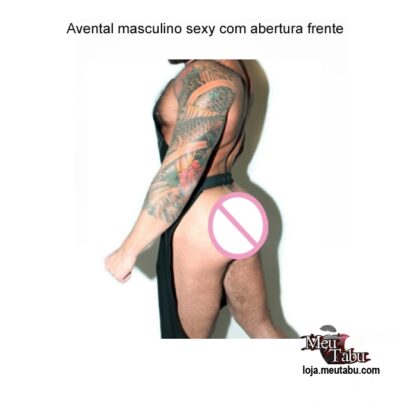 Avental masculino sexy com abertura frente meutabu.com