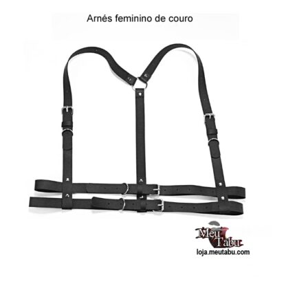 Arnés feminino de couro meutabu.com