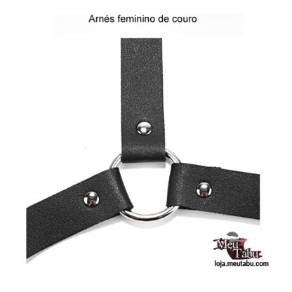 Arnés feminino de couro meutabu.com