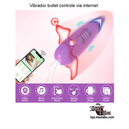 Vibrador bullet controle via internet meutabu.com