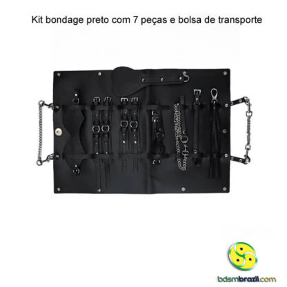 Kit bondage com 7 peças e bolsa de transporte - Imagem 6