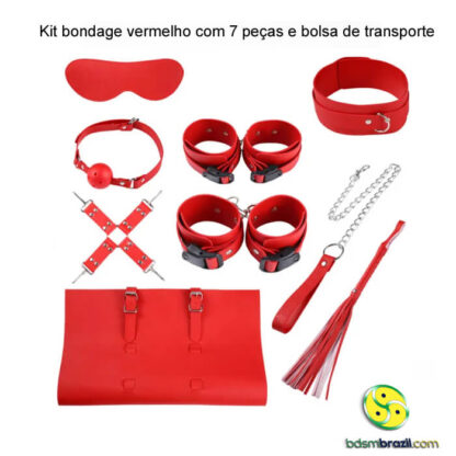 Kit bondage com 7 peças e bolsa de transporte - Imagem 7