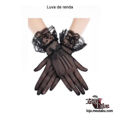 Luvas de renda curta meutabu.com