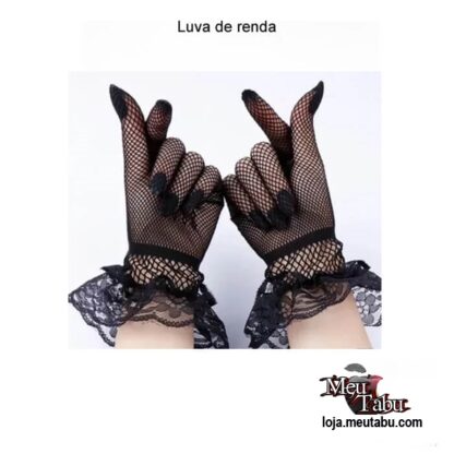 Luvas de renda curta meutabu.com