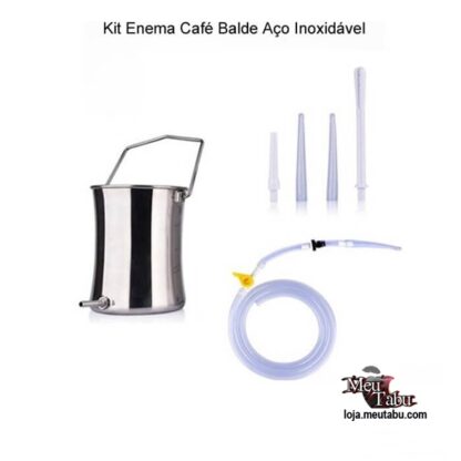 Este Kit Enema Café é reutilizável, inodoro, livre de bpa e ftalatos, de aço inoxidável, silicone e pvc. Alguns dos benefícios: Limpeza do cólon. Auxílio na perda de peso. Alívio na Constipação. Eliminação de gordura acumulada, resíduos, toxinas e parasitas.