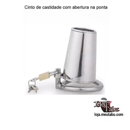 Cinto de castidade com abertura na ponta meutabu.com