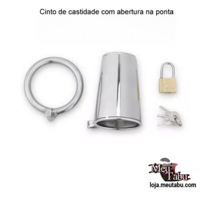 Cinto de castidade com abertura na ponta meutabu.com