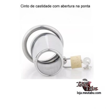 Cinto de castidade com abertura na ponta meutabu.com