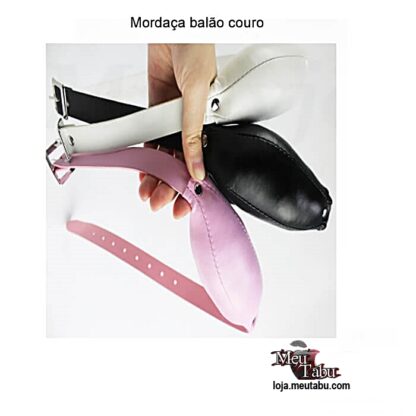 Mordaça balão couro meutabu.com