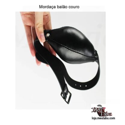 Mordaça balão couro meutabu.com