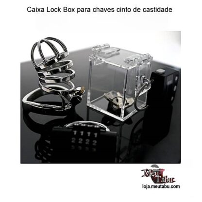 Caixa Lock Box para chaves cinto de castidade meutabu.com