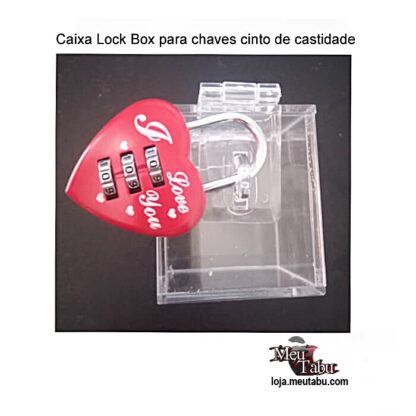 Caixa Lock Box para chaves cinto de castidade meutabu.com