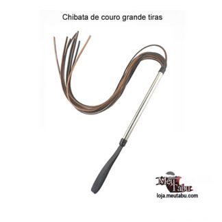 Chibata de couro grande tiras meutabu.com