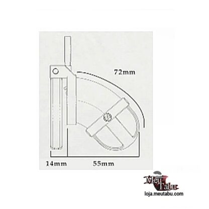 Cinto de castidade estiloso sonda uretral metal 6mm meutabu