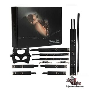 Kit bondage com 7 peças preto meutabu