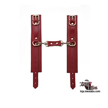 Kit bondage com 7 peças vermelho meutabu