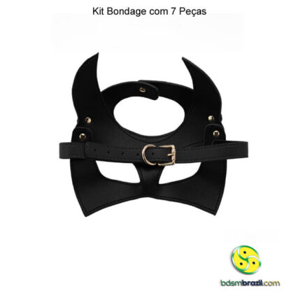 Kit Bondage com 7 Peças - Preto - Imagem 7