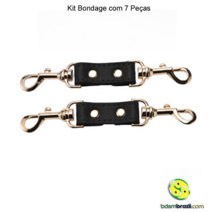 Kit Bondage com 7 Peças - Preto - Imagem 14