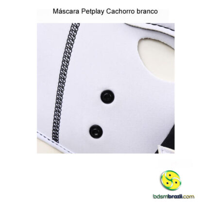 Máscara Petplay Cachorro branco - Imagem 3