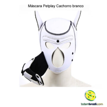 Máscara Petplay Cachorro branco - Imagem 4