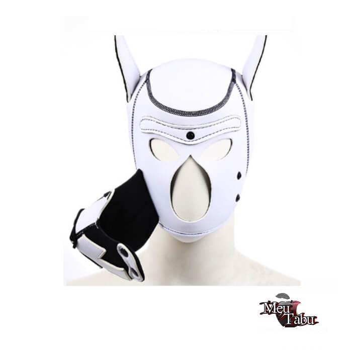 Máscara Petplay Cachorro branco meutabu