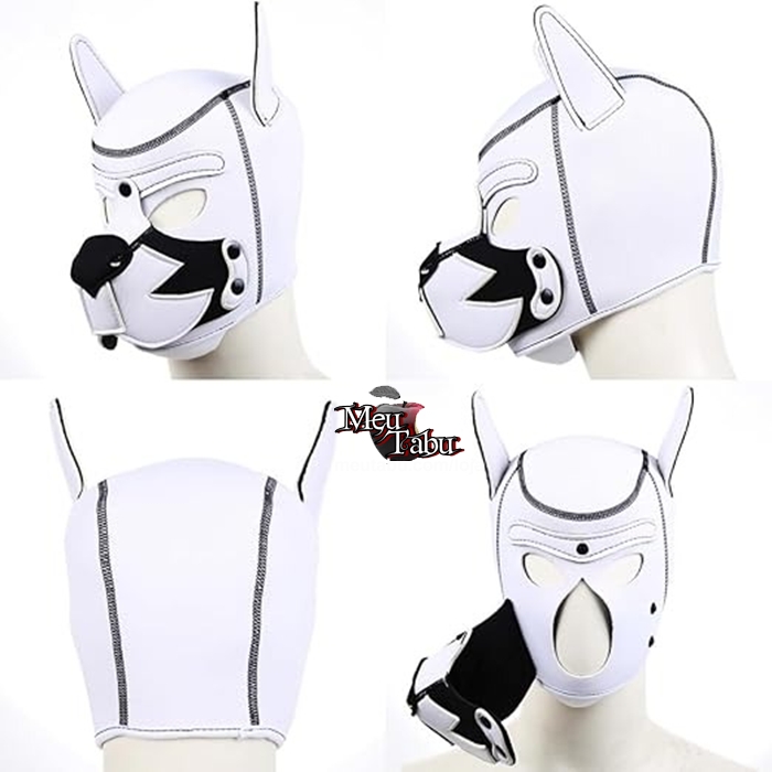 Máscara Petplay Cachorro branco meutabu