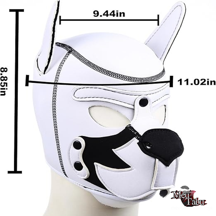 Máscara Petplay Cachorro branco meutabu