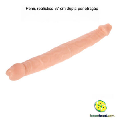 Pênis realístico 37 cm dupla penetração - Imagem 2