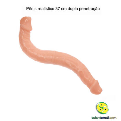 Pênis realístico 37 cm dupla penetração - Imagem 3