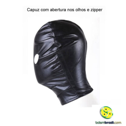 Capuz com abertura nos olhos e zipper - Imagem 2