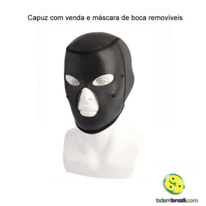 Capuz com venda e máscara de boca removíveis - Imagem 2