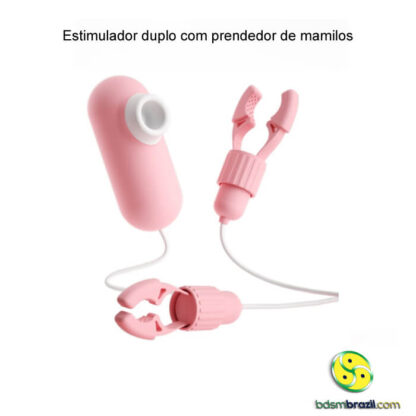 Estimulador duplo com prendedor de mamilos - Imagem 2