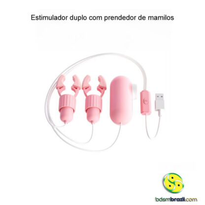 Estimulador duplo com prendedor de mamilos - Imagem 3