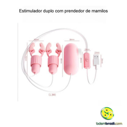 Estimulador duplo com prendedor de mamilos - Imagem 4