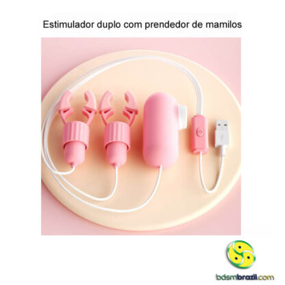 Estimulador duplo com prendedor de mamilos - Imagem 6