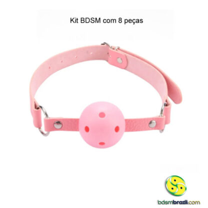 Kit BDSM com 8 peças - Rosa - Imagem 3